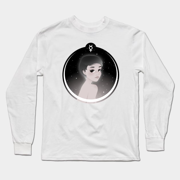 Mercury Long Sleeve T-Shirt by Elysart